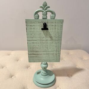 Vintage Style Green Photo Holder.